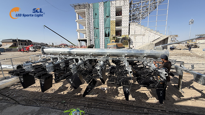 FC_Ilbirs_stadium_LED_sports_light_preassembly
