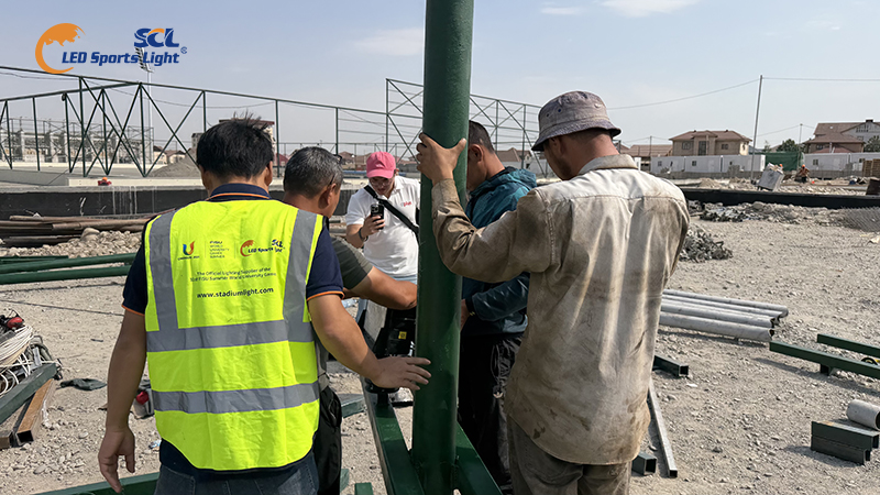 Kyrgyzstan_stadium_light_pole_install_check